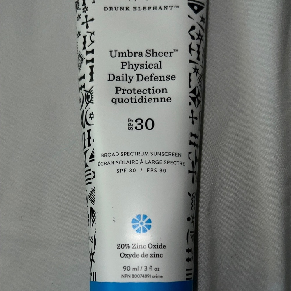 Drunk Elephant Umbra Sheer SPF 30 Sunscreen brand new safety seal still on